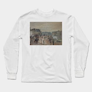 The Pont Neuf by Claude Monet Long Sleeve T-Shirt